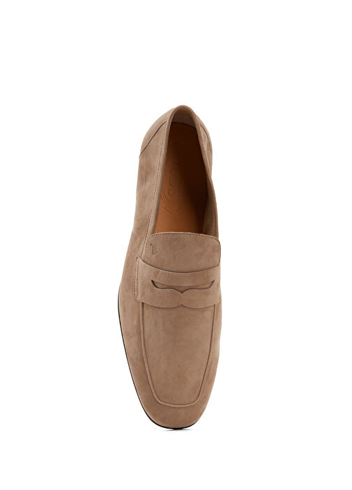 Açık Kahverengi Erkek Süet Loafer - Görsel 5