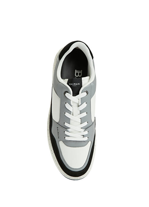 B-Court Skate Gri Beyaz Erkek Deri Sneaker - Görsel 5