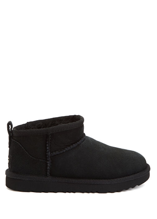 Classic Ultra Mini Siyah Kız Çocuk Süet Bot - Görsel 2