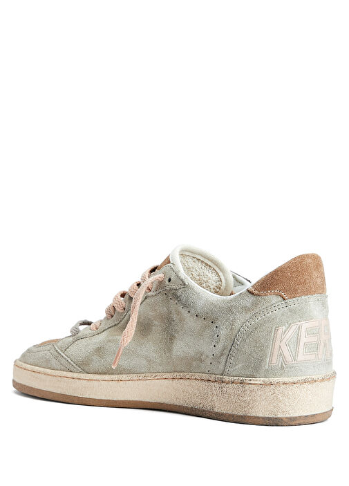 Ball Star Bej Kadın Deri Sneaker - Görsel 4
