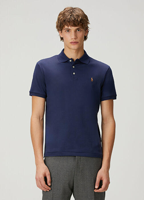 Polo Ralph Lauren Lacivert Erkek Lacivert Slim Fit Polo Yaka T