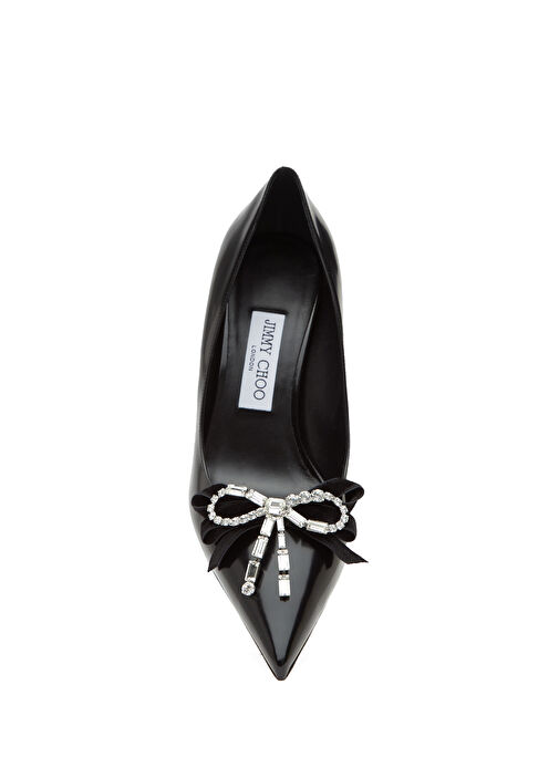 Auria Siyah Deri Stiletto - Görsel 5