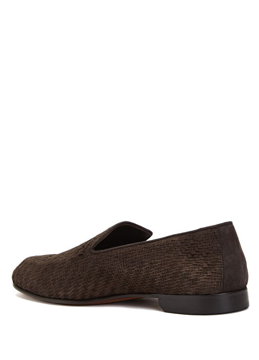 Canali Kahverengi Canali Deri Erkek Loafer