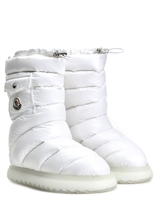Beyaz Logolu Kadın Puff Kar Botu - Görsel 3
