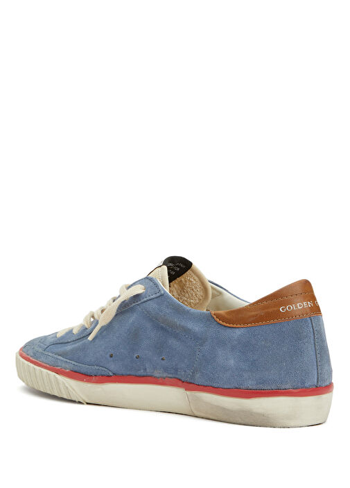 Super Star Mavi Erkek Deri Sneaker - Görsel 4