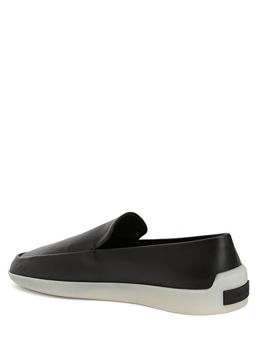 Siyah Kadın Deri Loafer - Görsel 4