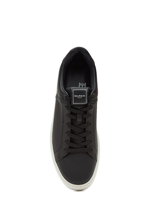 Siyah Erkek Deri Sneaker - Görsel 4