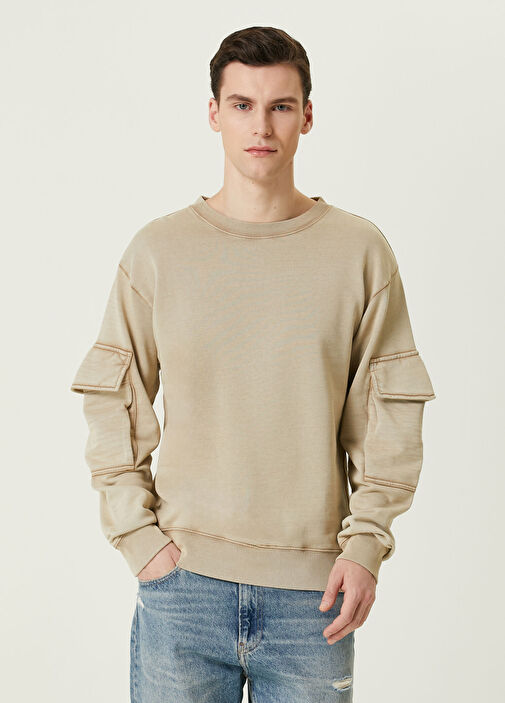 Dries Van Noten - Beige Pocket Detailed Sweatshirt