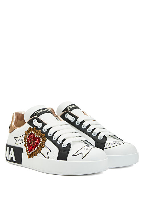 Portofino Beyaz Kadın Deri Sneaker - Görsel 3