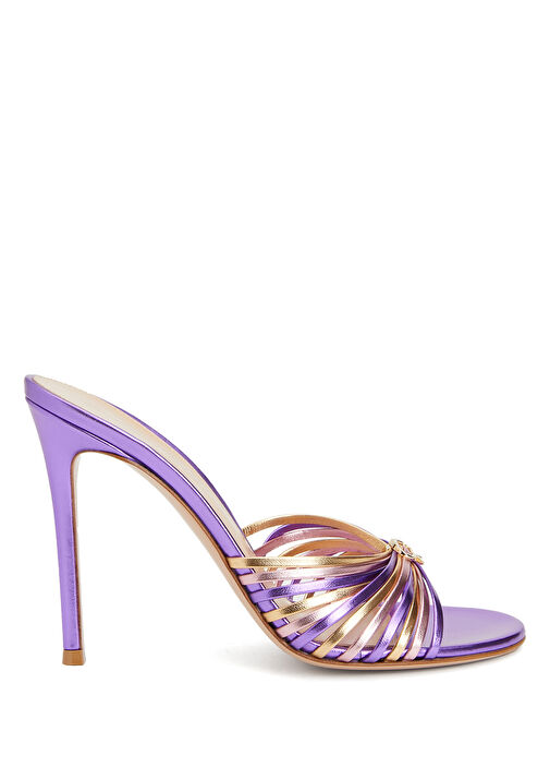 Vyna Mor Kadın Deri Terlik - Görsel 2