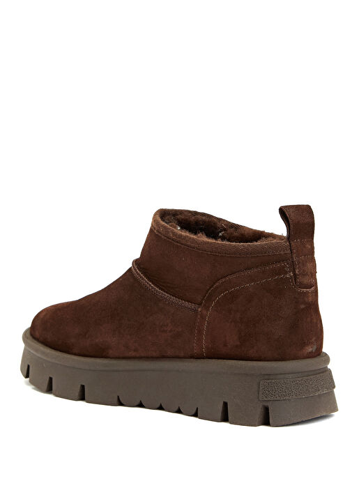 Kahverengi Kadın Yünlü Bot - Görsel 4