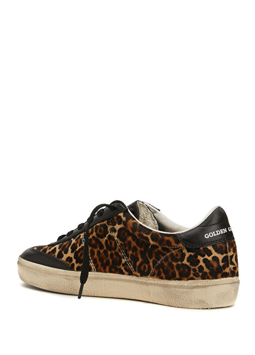 Soul-Star Leopar Kadın Deri Sneaker - Görsel 4