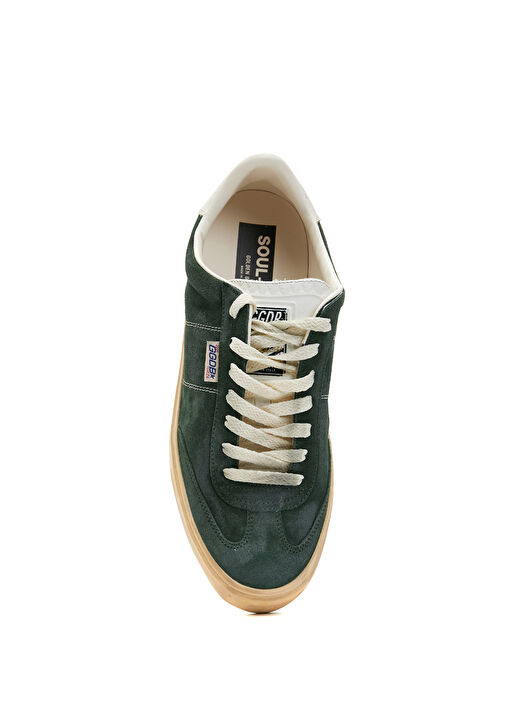 Soul Star Koyu Yeşil Erkek Deri Sneaker - Görsel 5
