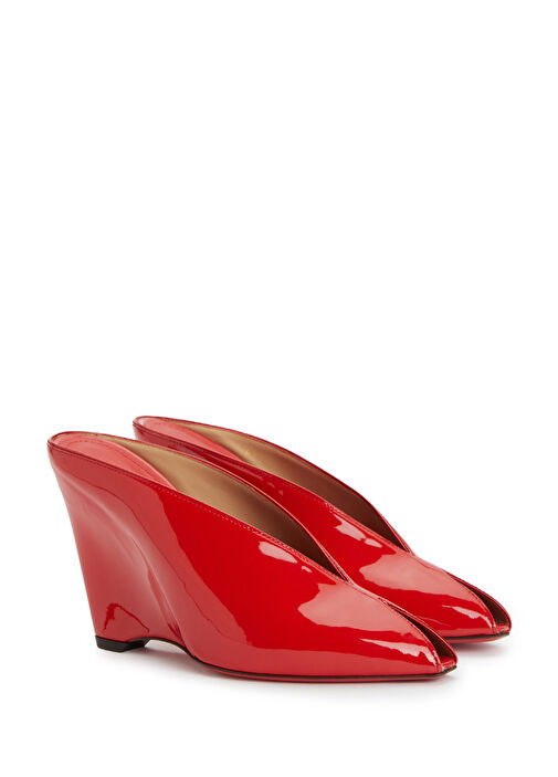 Alicia Kırmızı Kadın Deri Terlik - Görsel 3