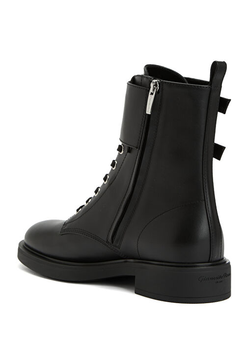 Calf Siyah Kadın Deri Bot - Görsel 4