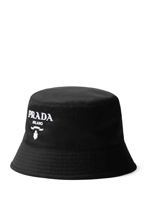 ハット PRADA BLACK RE-NYLON FISHERMANS HAT Prada Re-Nylon Bucket Hat Black - US