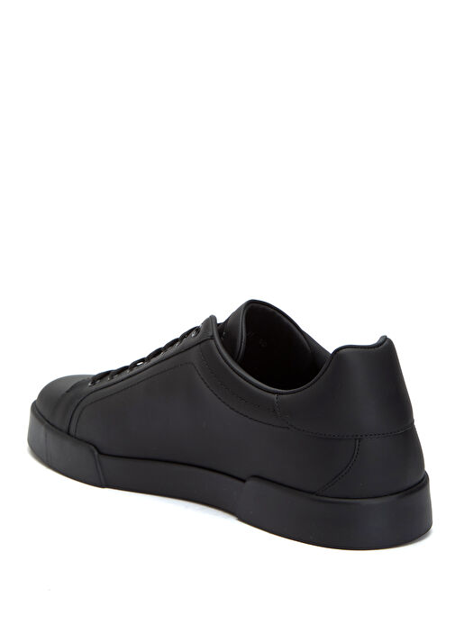 Portofino Siyah Erkek Deri Sneaker - Görsel 4