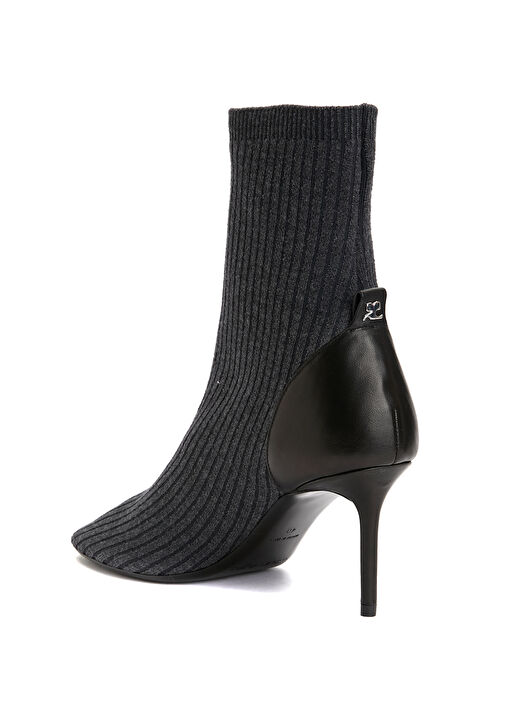 Nude Koyu Gri Kadın Yün Bot - Görsel 4