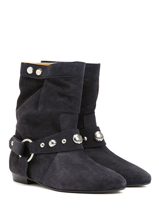 Antrasit Kadın Süet Bot - Görsel 3