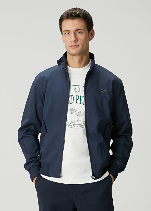 Fred Perry - Classic Harrington Mavi Ceket - Mavi