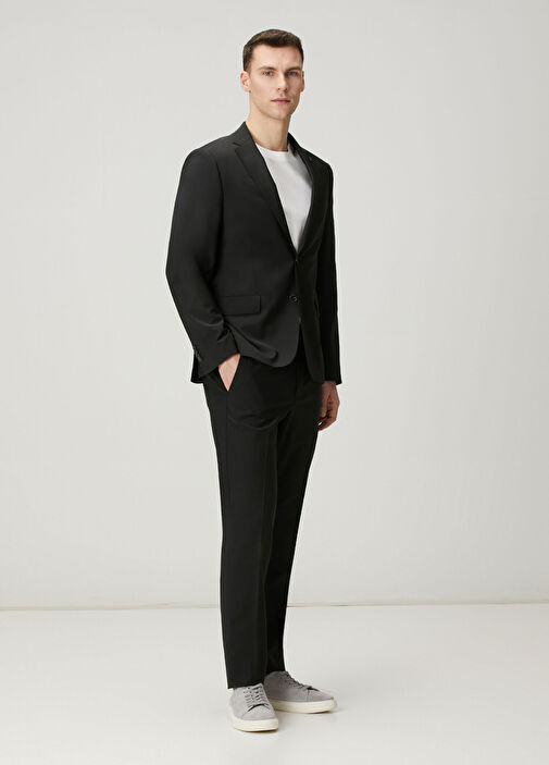Drop 6 Siyah Yün Takım Elbise