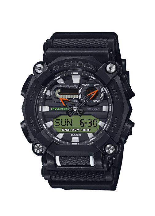 Casio Çok Renkli Erkek GA-900E-1A3DR Plastik Siyah Erkek Kol Saati