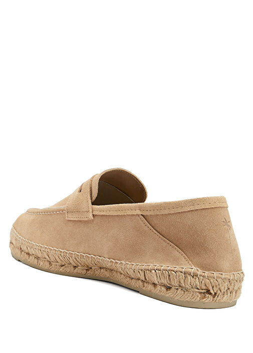Bej Erkek Süet Loafer - Görsel 4