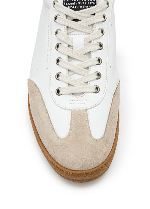 Beyaz Erkek Deri Sneaker - Görsel 5