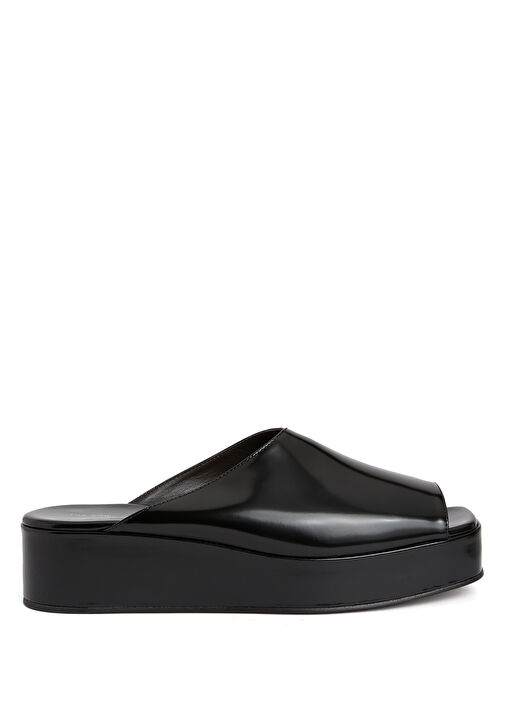 Siyah Kadın Deri Terlik - Görsel 2