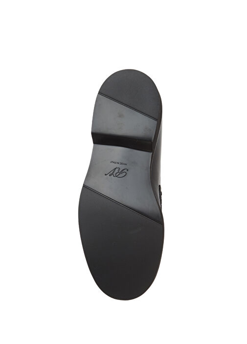 Siyah Kadın Deri Loafer - Görsel 6