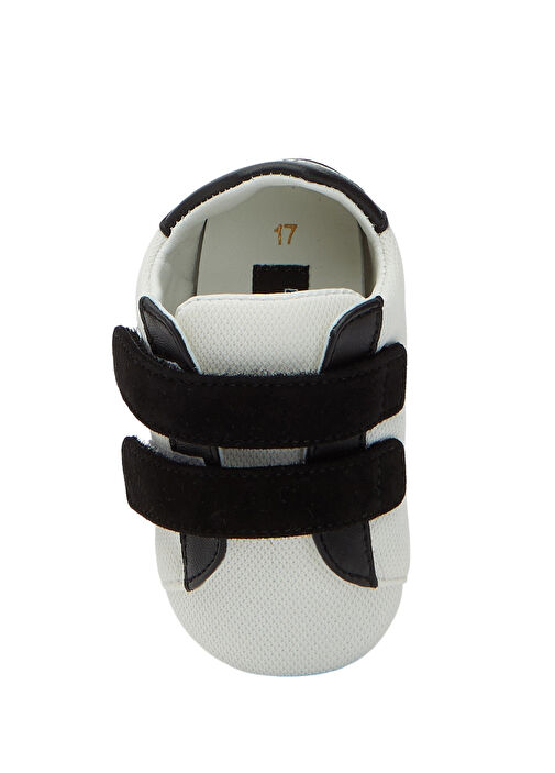 Beyaz Siyah Erkek Bebek Sneaker - Görsel 5