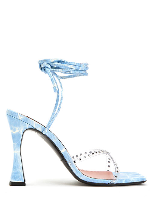Mavi Desenli Kadın Sandalet - Görsel 2