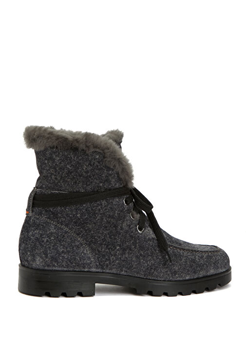 Gri Kadın Süet Bot - Görsel 2