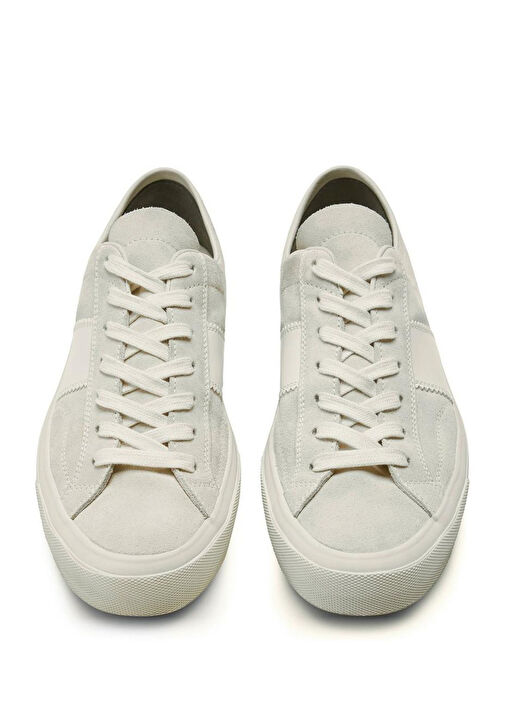Tom Ford Tom Ford Beyaz Cambridge Krem Erkek Deri Sneaker Beymen'de! Beyaz - 3. görsel