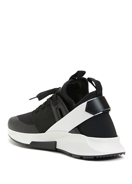 Neoprene Siyah Beyaz Logo Detaylı Erkek Sneaker - Görsel 4