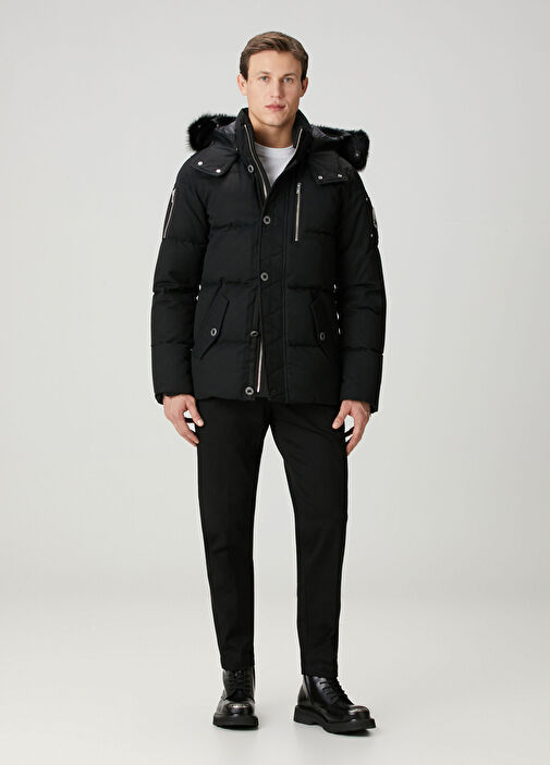 Moose Knuckles Siyah Erkek Siyah Kapüşonlu Puff Parka 1810919 | Beymen