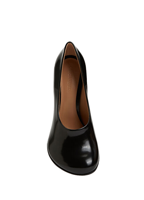 Atomic Siyah Deri Topuklu Ayakkabı - Görsel 5