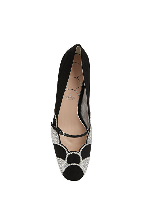 Siyah Silver Topuklu Ayakkabı - Görsel 5