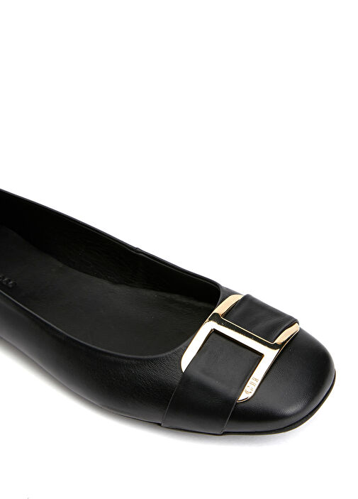 Siyah Kadın Deri Babet - Görsel 7