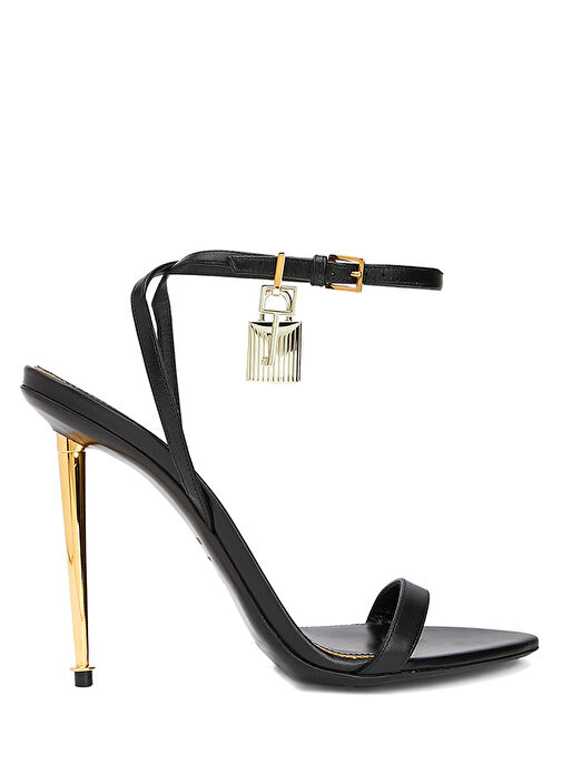 Siyah Kadın Deri Sandalet - Görsel 2