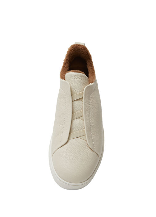 Beyaz Erkek Deri Sneaker - Görsel 5