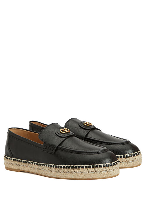 Palm Avenue Siyah Erkek Deri Espadril - Görsel 4