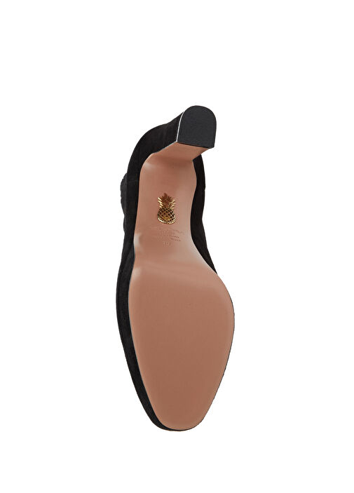 Martine Siyah Süet Topuklu Bot - Görsel 6