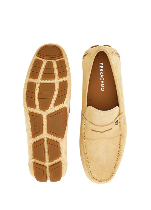 Bej Erkek Deri Driver - Görsel 6