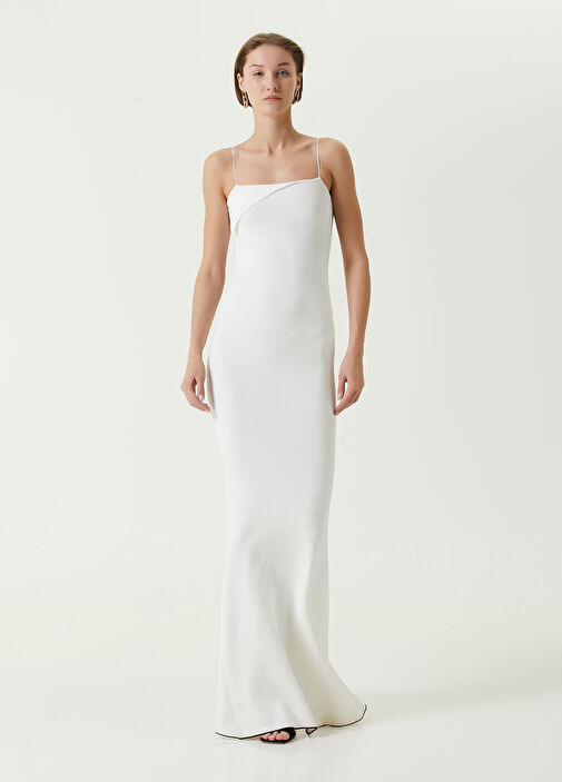 Jacquemus - La Robe Aro White Maxi Evening Dress