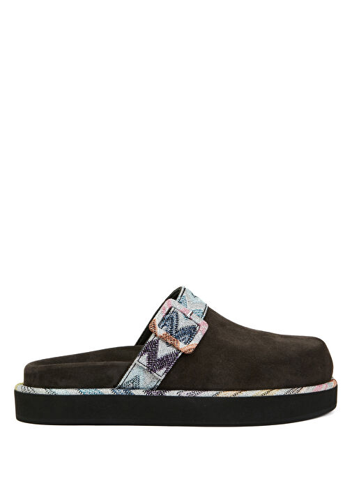 Siyah Kadın Deri Terlik - Görsel 2