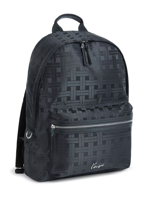 Black Kenzo Black Men Mura Black Jacquard Men's Backpack 1824566