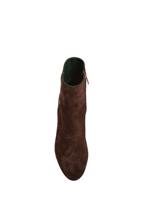 Kahverengi Kadın Deri Bot - Görsel 5