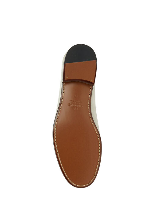 Valentino Garavani Ekru Valentino Garavani Süet Erkek Loafer