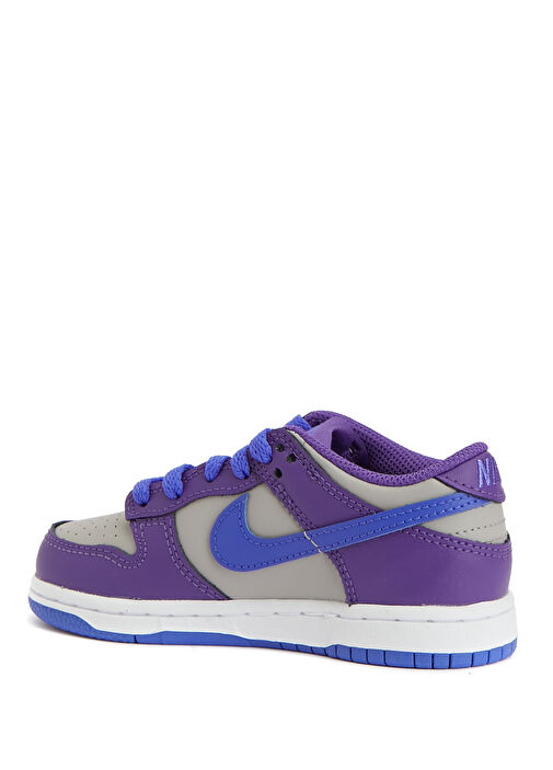 Dunk Low Siyah Gri Unisex Çocuk Deri Sneaker - Görsel 4